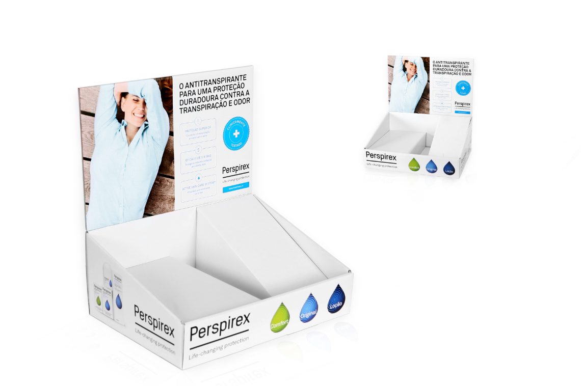 EXPOSITOR DE BALCÃO PARA PRODUTOS -PERSPIREX