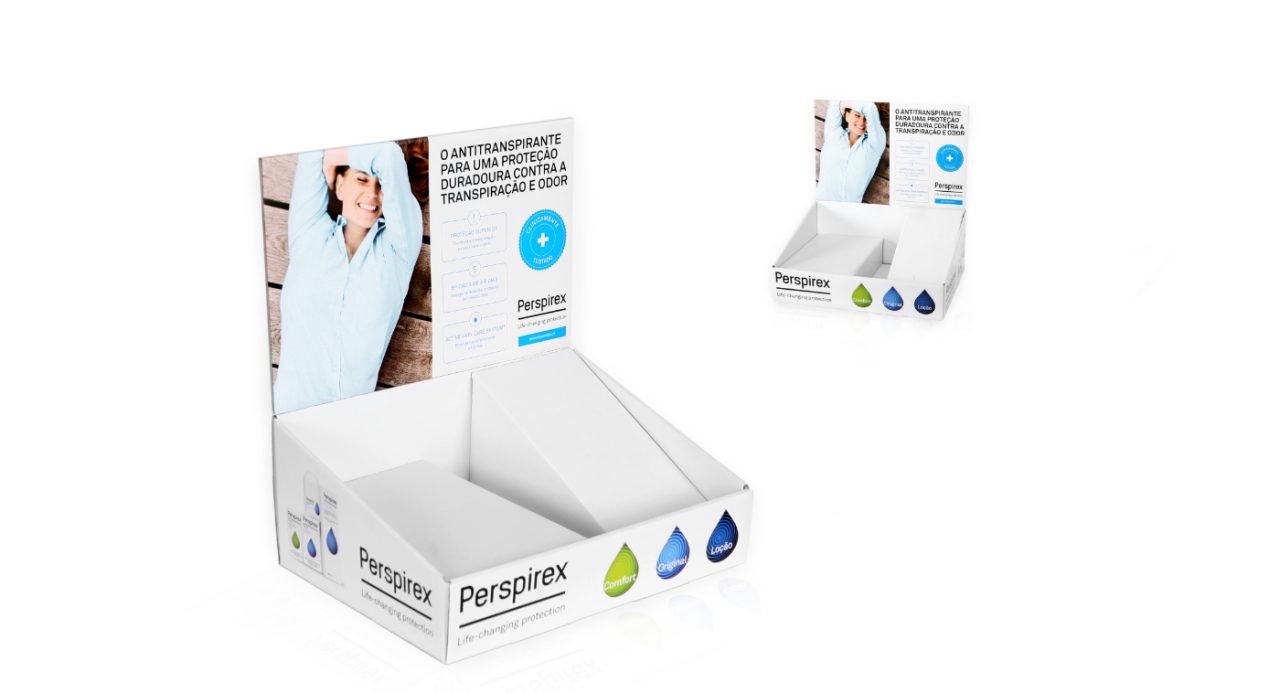 EXPOSITOR DE BALCÃO PARA PRODUTOS -PERSPIREX