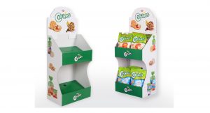 EXPOSITOR DE BALCÃO COM DUAS PRATELEIRAS - CRACKIES