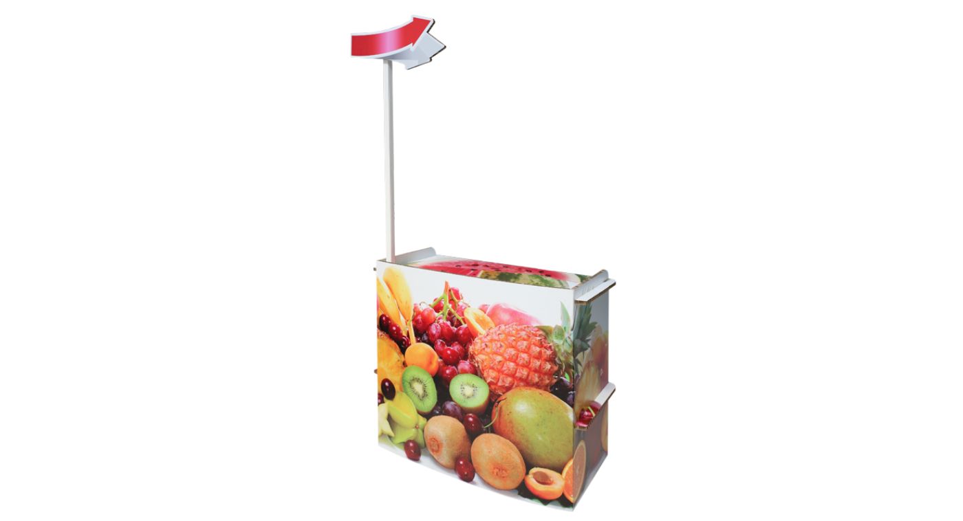 BALCÃO EM CARTÃO - FRUTA