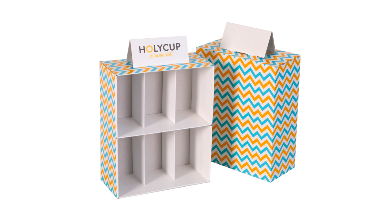 EXPOSITOR DE BALCÃO PARA CANECAS - HOLYCUP